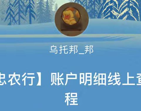 【吴忠农行】账户明细线上查询流程