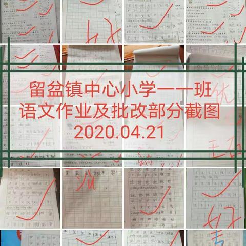 留盆中心小学线上辅导2020/4/21