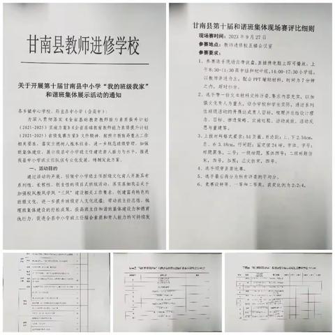 文化育人育梦成光   和谐班级异亦生辉——甘南县和谐班集体展示赛纪实