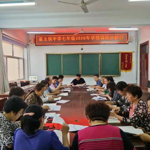 总结中成长  分析中进步 ——翟王镇中学七年级举行教学质量分析会