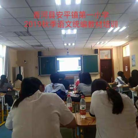 香河县安平镇第一小学2019秋季统编语文教材培训