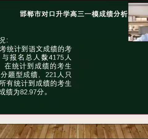 精准分析促提升，相约云端备高考 ——全市对口升学模拟考试语文成绩分析研讨会举行