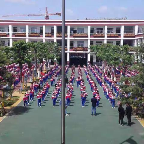 少年强，则国强——八都坊小学2019年 春季队形队列广播操比赛