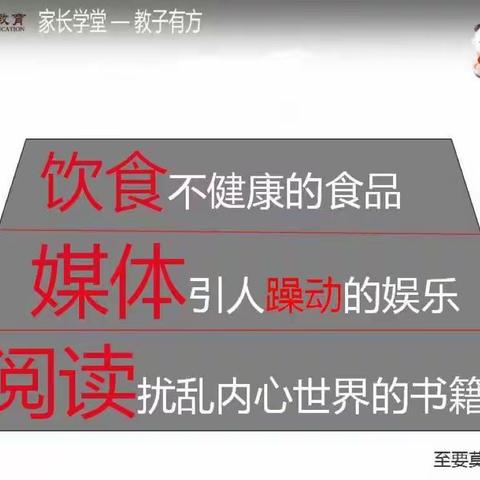 莆田明德书院第九届家庭教育研修班 第十一讲网络、饮食与学习习惯