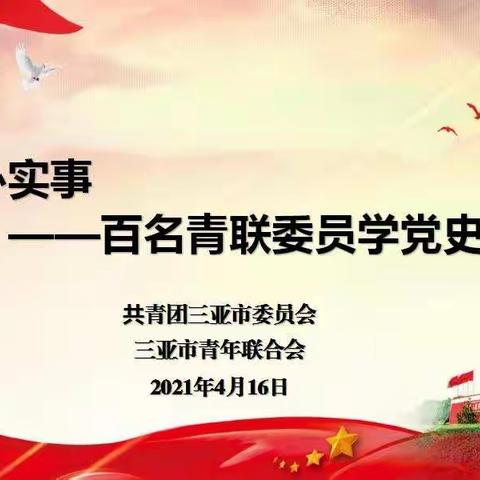 团市委开展“为青年办实事”——百名青联委员学党史活动