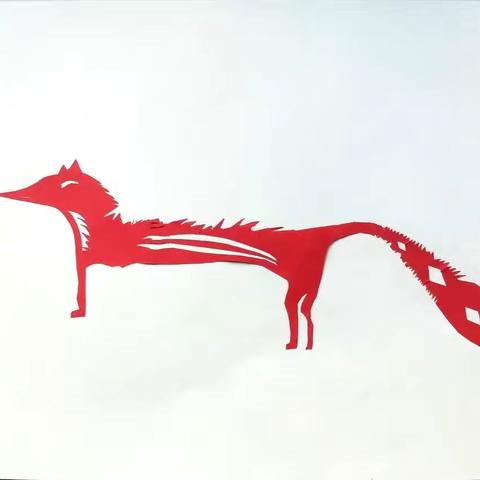 手掌树童画馆～狐狸剪纸作品展（美特班）不用画直接剪纸。