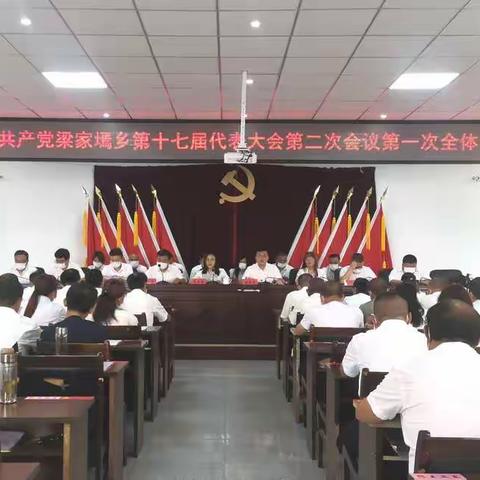 中共梁家墕乡第十七届代表大会第二次会议胜利召开