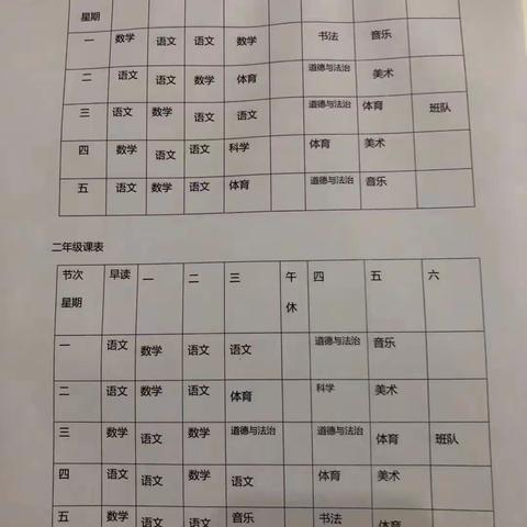 上栗镇达塘小学体育美育“晒课表”