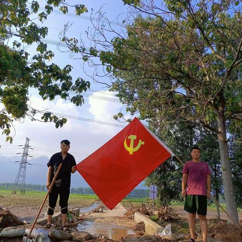 紫陵镇：党旗飘扬，党员集结，灾后重建有力量