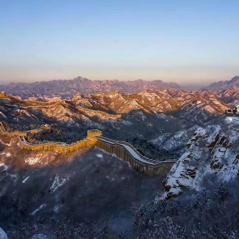 金山岭看雪