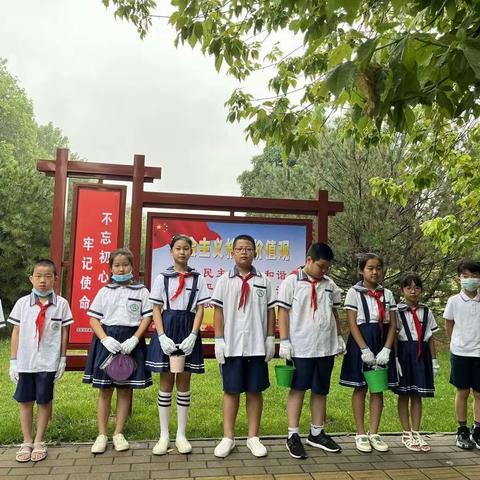 濮阳市油田第一小学四十中队暑期社会实践活动——文明城市