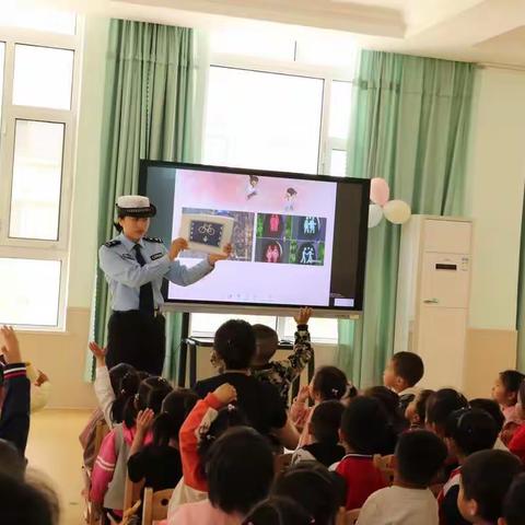 上海公馆幼儿园里话安全：交警阿姨进校园