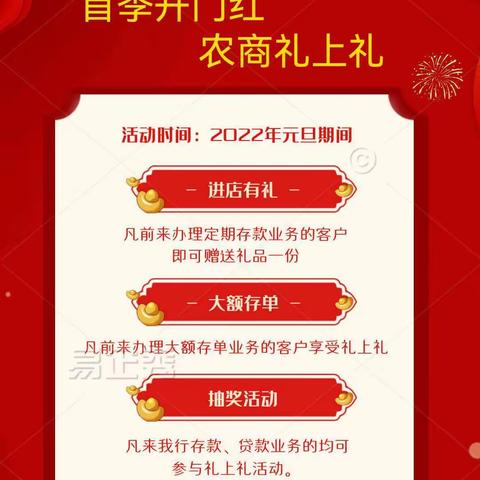 首季开门红，农商礼上礼——潍坊农商银行于河支行首季大额存单厅堂营销活动