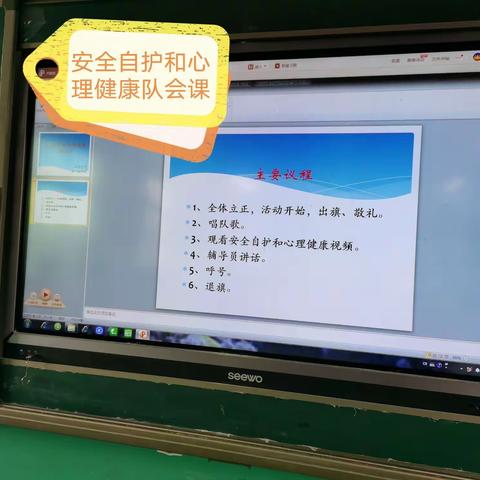 朱店小学开展安全自护和心理健康主题队日活动