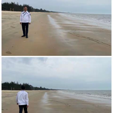 第一执法大队巡查辖区海域岸线
