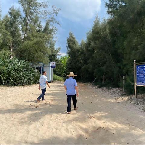 海口市综合行政执法局海洋和渔业行政执法支队开展海岸线巡查工作