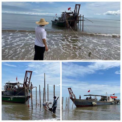 海口市海洋和渔业行政执法支队开展伏季休渔、海域岸线巡查和清网专项执法行动