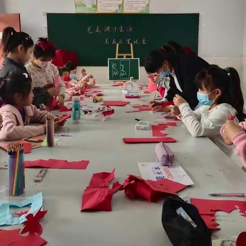 妙笔绘佳作  巧手塑童年——洪恩乡任庄小学美术社团活动纪实