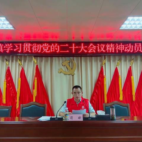 公坡镇学习贯彻党的二十大会议精神动员大会