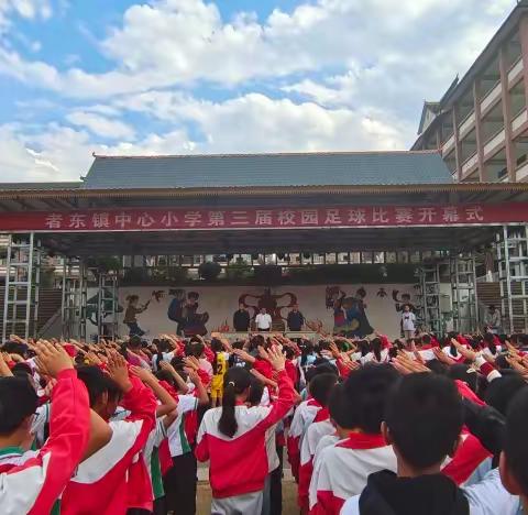 “竞技绿茵场，追逐足球梦”——者东镇中心小学举行第三届校园足球比赛开幕式活动