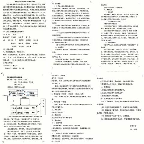 珍爱生命，防患于未然——四合小学防震演练