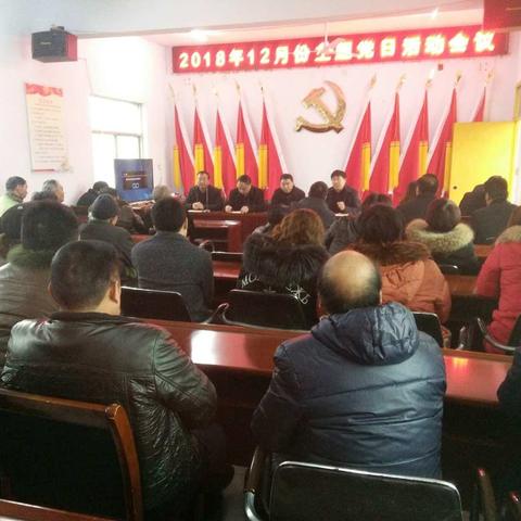 老官陈村2018年12月份主题党日活动