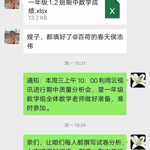 深刻研讨，力求进步----一年级数学组期中成绩分析活动纪实