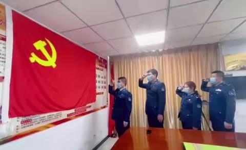 党旗飘扬映初心，抗击疫情勇担当