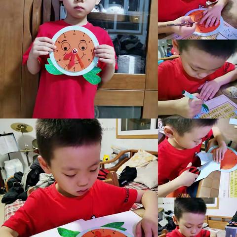 北新村小学一年级数学亲子活动（一）钟表小达人