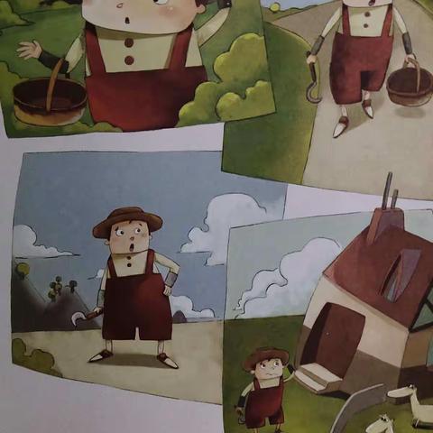 看图说话《丢三落四的小三毛》