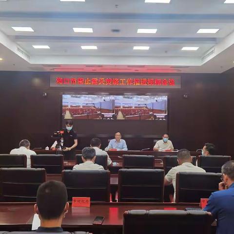 丁飞副市长召开海口市禁止露天焚烧工作推进视频会议
