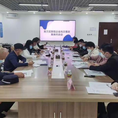 美兰区旅文局约谈巩文督查整改难点旅馆企业工作会议