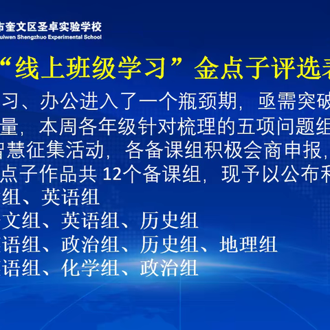 【圣卓科研】芳林新叶催陈叶，流水前波让后波——记潍坊市奎文区圣卓实验学校“线上班级学习深入”主题论坛