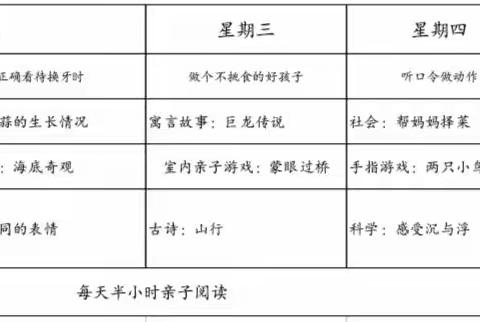 大3班“专注安全  护佑成长”停课不停学家园共育