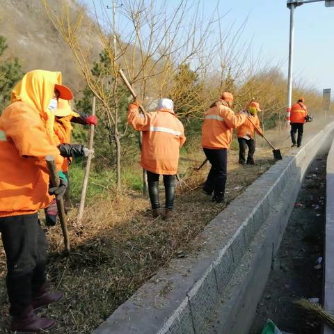 涉县公路上增加了一道靓丽的风景线