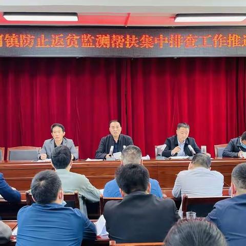 月河镇召开2022年防止返贫监测帮扶集中排查工作推进会