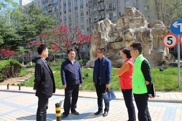 海淀区委组织部张东川副部长一行莅临上河村社区调研指导