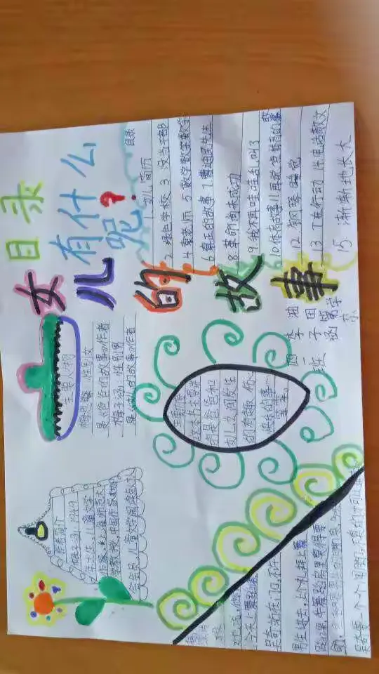 四一班女儿的故事,手抄报