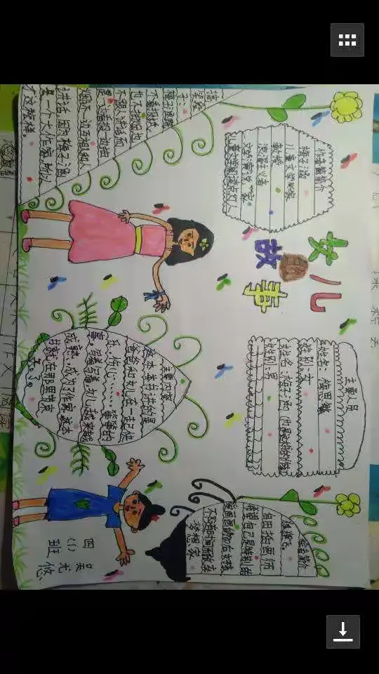 四一班女儿的故事,手抄报