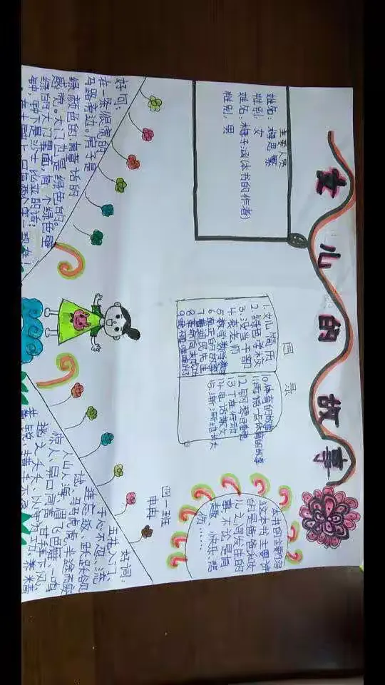 四一班女儿的故事,手抄报