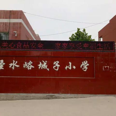 圣水峪镇城子小学食品安全教育2019.4.26