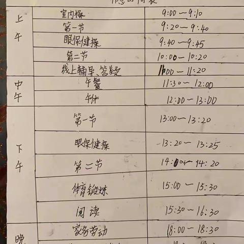 紫微小学四（2）班“疫情停课不停学，居家生活我最棒”