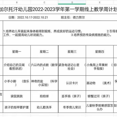 停课不停学，在家也精彩—尼勒克县喀拉苏乡加尔托汗幼儿园中班