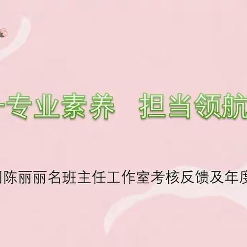 提升专业素养   担当领航使命——兵团陈丽丽名班主任工作室考核反馈及年度工作安排