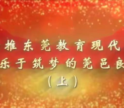 “我为什么当老师”第三期——助推东莞教育现代化，做乐于筑梦的莞邑良师