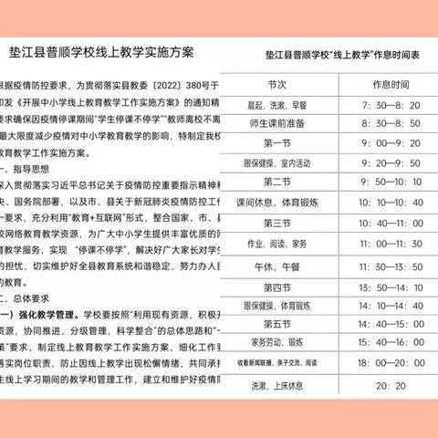 云端守护 “疫”路同行       ——记普顺学校“停课不停学”线上教学活动