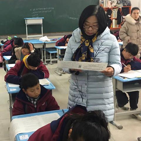 雨雪无阻，督导监考 ——示范区教体局王蕊副局长到杏花营中学督导期末考试