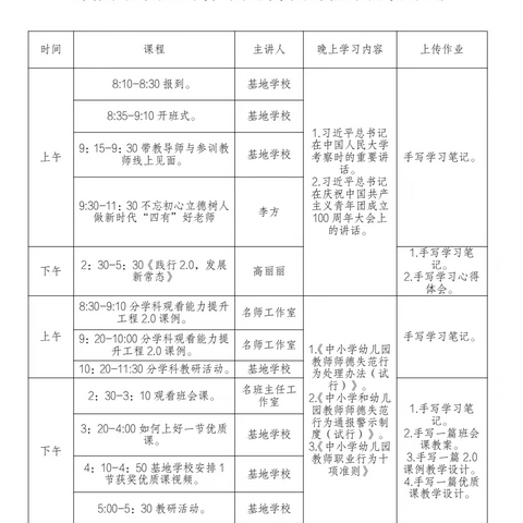 邯郸市骨干教师培养对象跟岗线上培训纪实