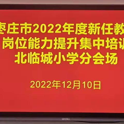 思必真  研必实  行必正  策必新——薛城区北临城小学2022年度新任教师岗位能力提升集中培训