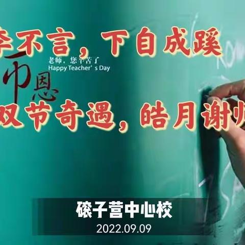 【迎接党的二十大 培根铸魂育新人】 鲁山县磙子营乡召开庆祝第38个教师节座谈会